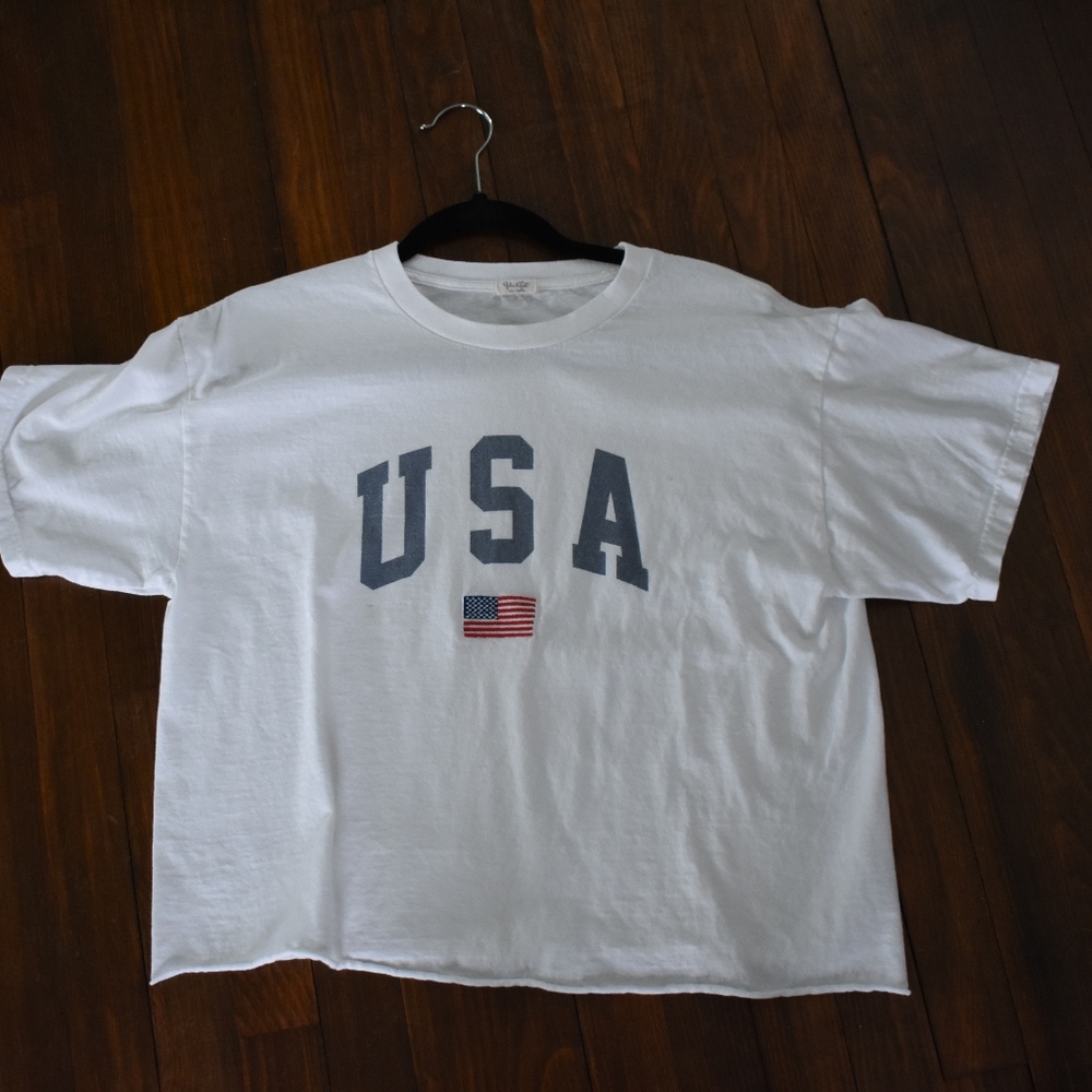 John Galt Women's USA Crew Neck T-Shirt